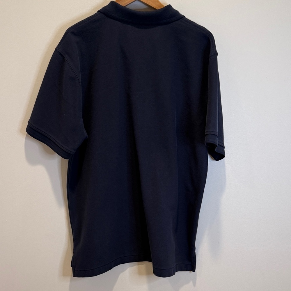 L.L.Bean Polo Shirt Navy Bean Boot Embroidered Logo Y2K Era Size L - Picture 7 of 7